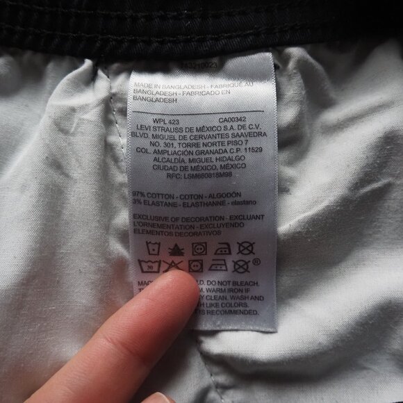 Levi's Denizen Men's Black Jogger Pants Size L / W36 L28 Elastic Drawstring - Picture 6 of 10